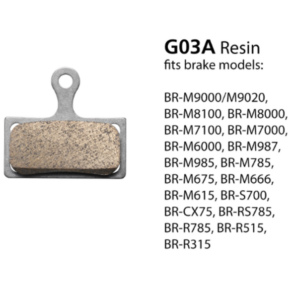 Shimano BR-M9000 Resin Pad & Spring G03A