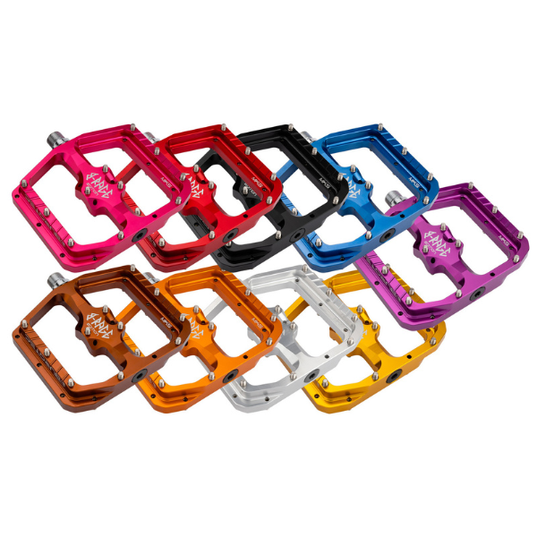 burgtec orange pedals Burgtec Penthouse Flat MK5 B-Rage Edition Pedals – Cycle Science NZ