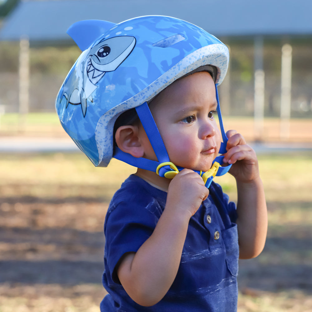 bike helmet toddler nz Raskullz Lil Shark Fin Blue