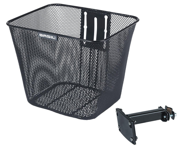 10235 Basil Bilbao front bicycle basket fixed moun