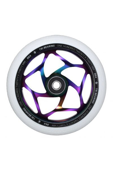 Envy 120mm x 30mm Tri Bearing Wheel - Oil Slick/White