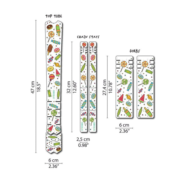 DYEDBRO - KIDS FRAME PROTECTION - CANDY PATTERN