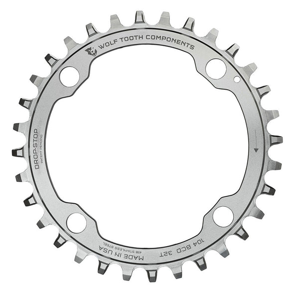 104 BCD DROP-STOP CHAINRING - STAINLESS