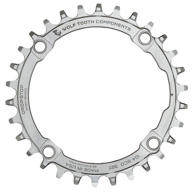 104 BCD DROP-STOP CHAINRING - STAINLESS