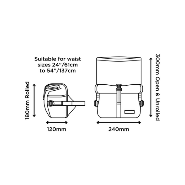 Restrap Utility Hip Pack Dimensions