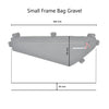 Dimensions - Small Frame Bag Gravel