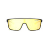 Tifosi Sanctum Sunglasses Matte Black with Smoke Yellow Mirror Lens