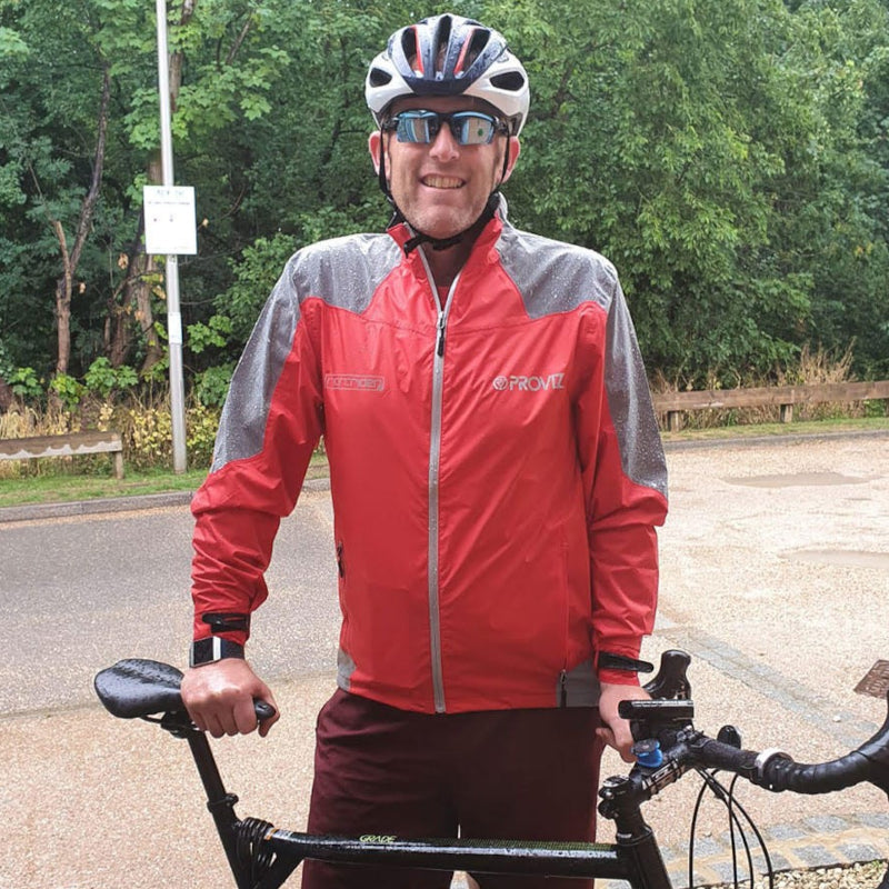 Nightrider led men's clearance cycling jacket