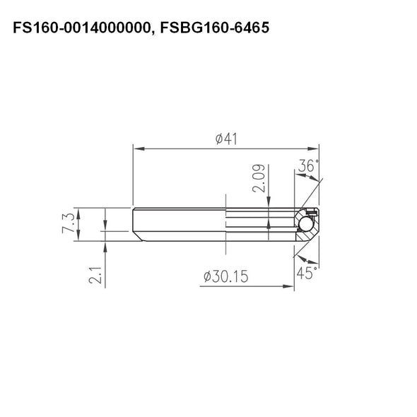 FSA - 1 1/8" HEADSET BEARING - TH-870