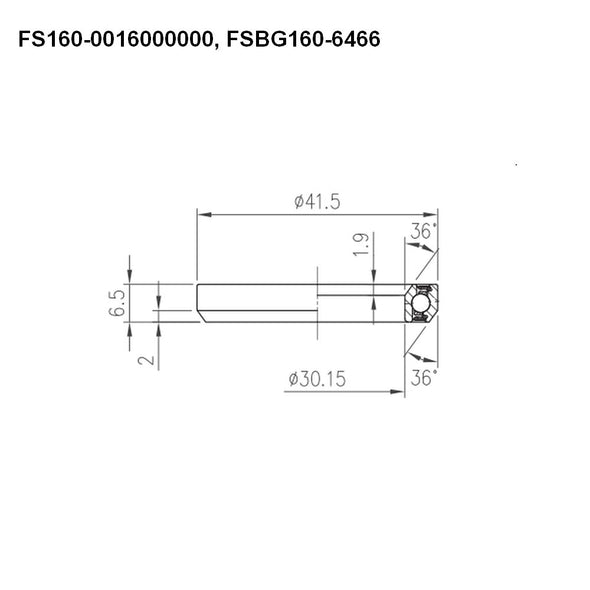 FSA - 1 1/8" HEADSET BEARING - TH-870