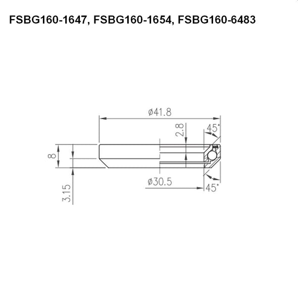 FSA - 1 1/8" HEADSET BEARING - TH-870