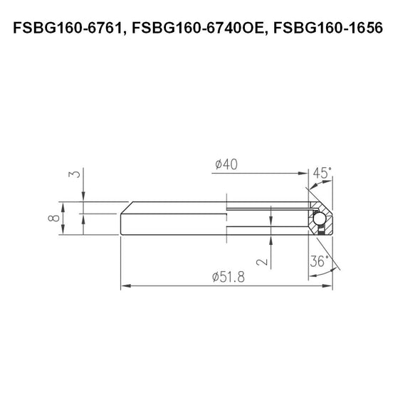 FSA - 1 1/2" HEADSET BEARING - TH-073