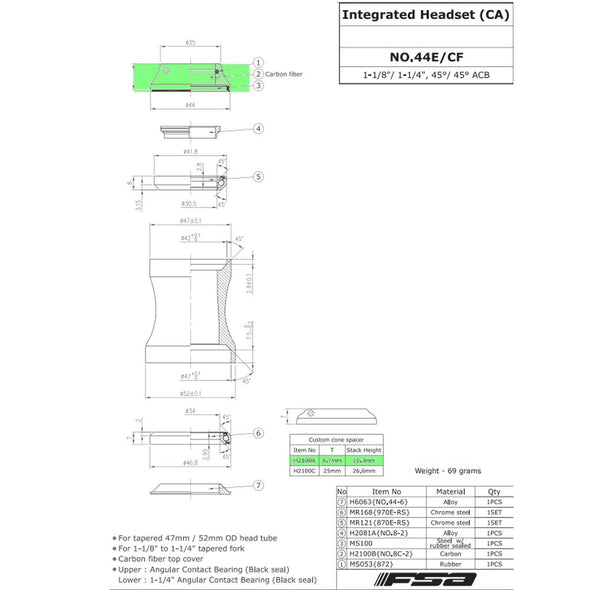 FSA - ORBIT C-33 HEADSET