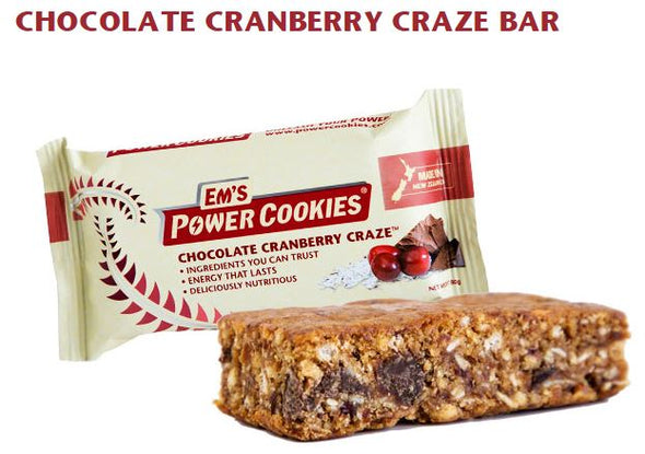 Ems Power Cookie Bars Chocolate Cranberry Craze Single Bar