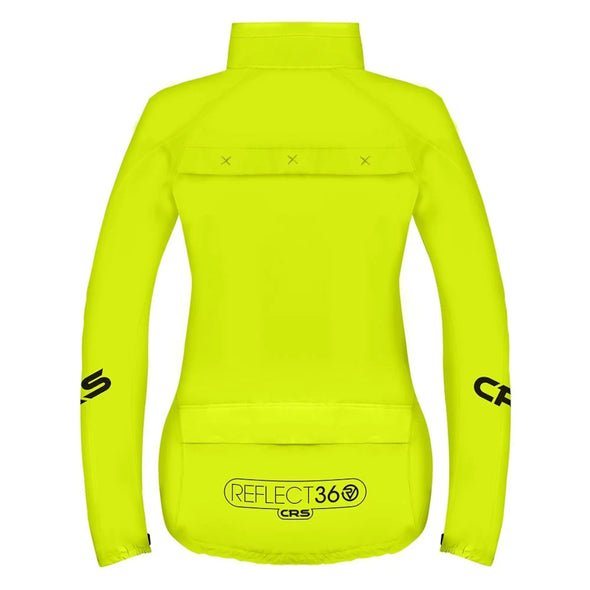 Proviz Reflect360 CRS Women's Cycling Jacket Yellow - Rear