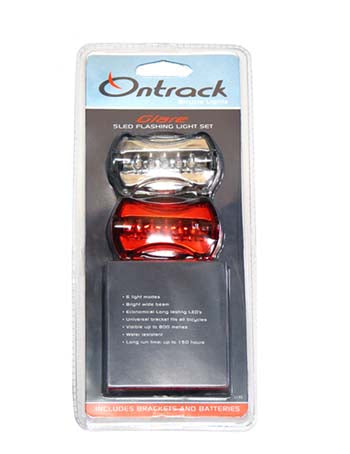 LIGHT SET 5 LED GLARE W/BATT& BRKT