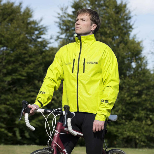 Proviz Reflect360 CRS Men's Cycling Jacket Yellow - Use