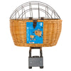 M-Wave Wicker Pet Basket with Cover - Rear