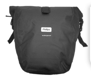 Phillips Rear Waterproof Pannier Bag Black